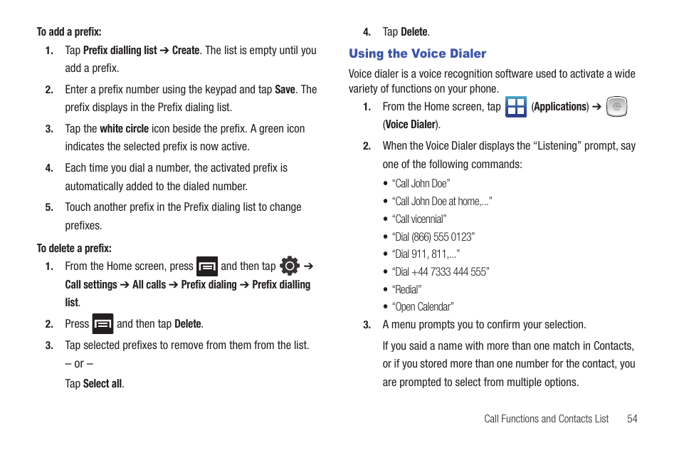 Using the voice dialer | Samsung SGH-T759ZPBTMB User Manual | Page 59 / 259