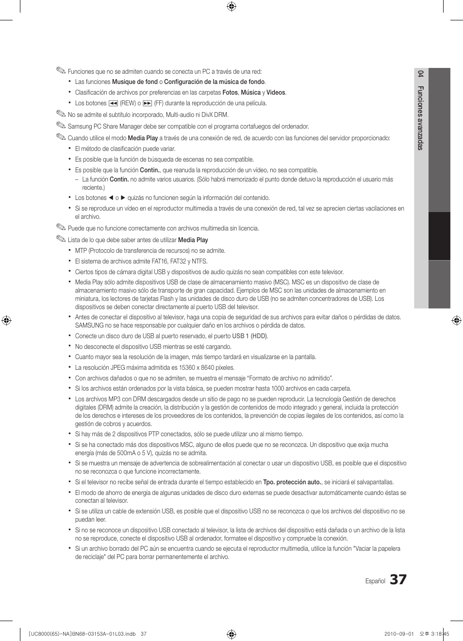 Samsung UN65C8000XFXZA User Manual | Page 103 / 199