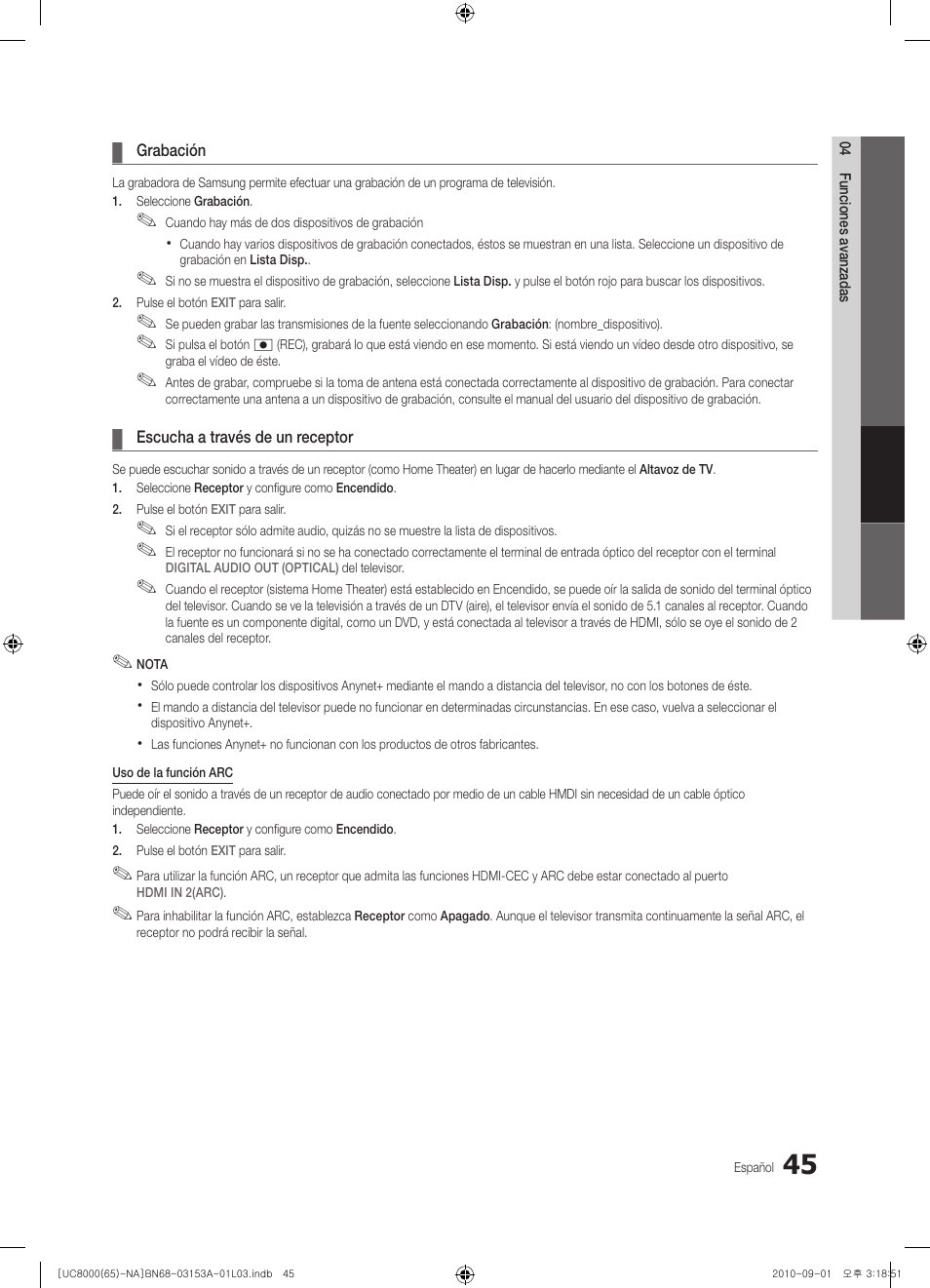 Samsung UN65C8000XFXZA User Manual | Page 111 / 199