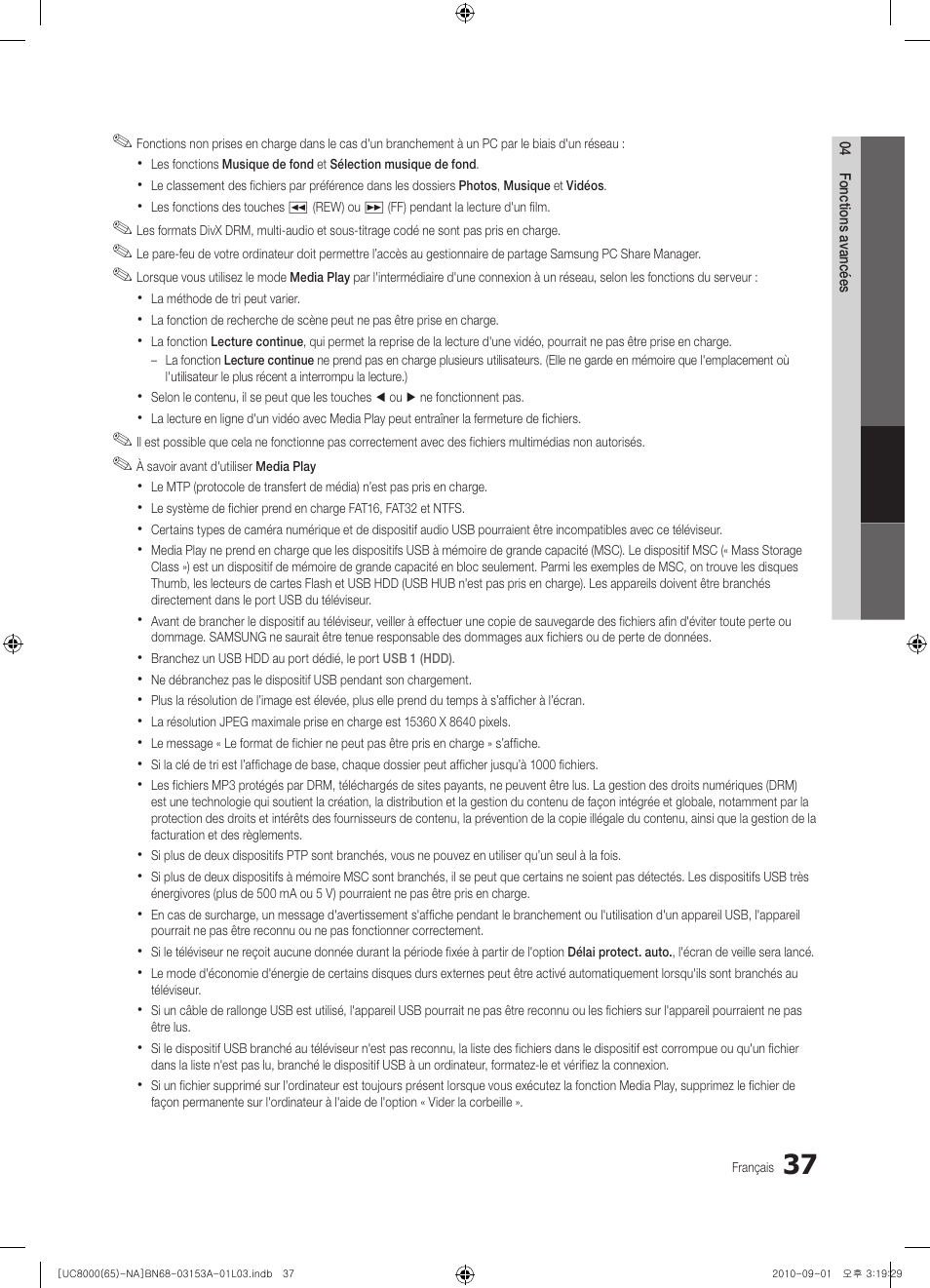 Samsung UN65C8000XFXZA User Manual | Page 169 / 199
