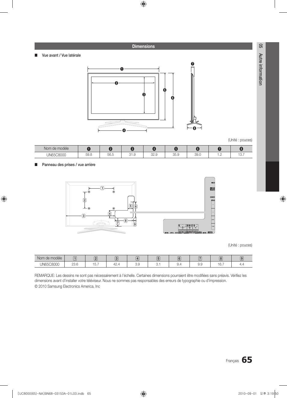 Samsung UN65C8000XFXZA User Manual | Page 197 / 199