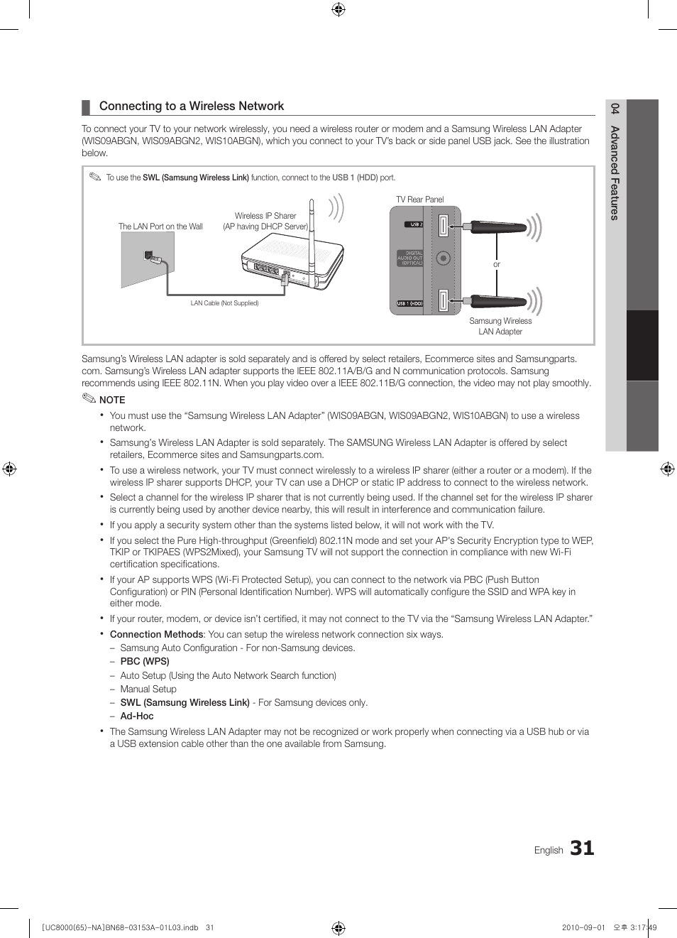 Samsung UN65C8000XFXZA User Manual | Page 31 / 199