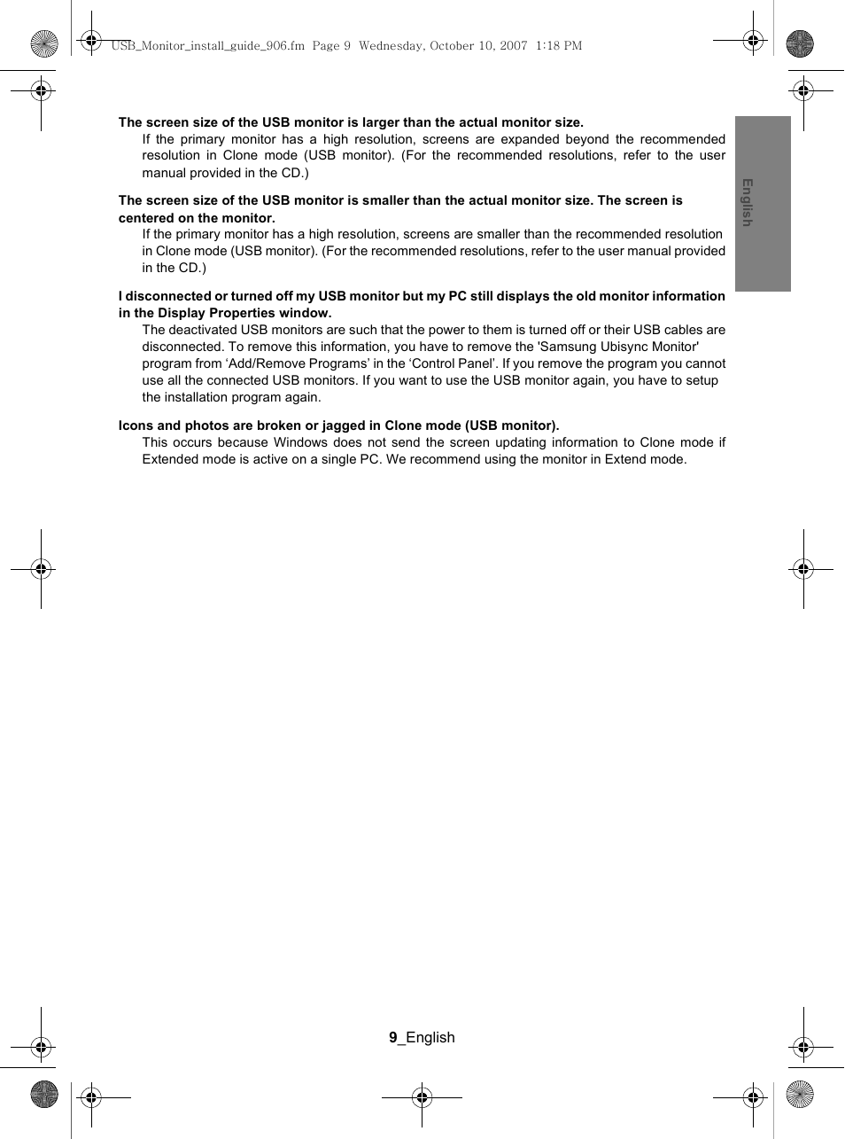 Samsung LS19UBPEBQ-XAA User Manual | Page 11 / 47