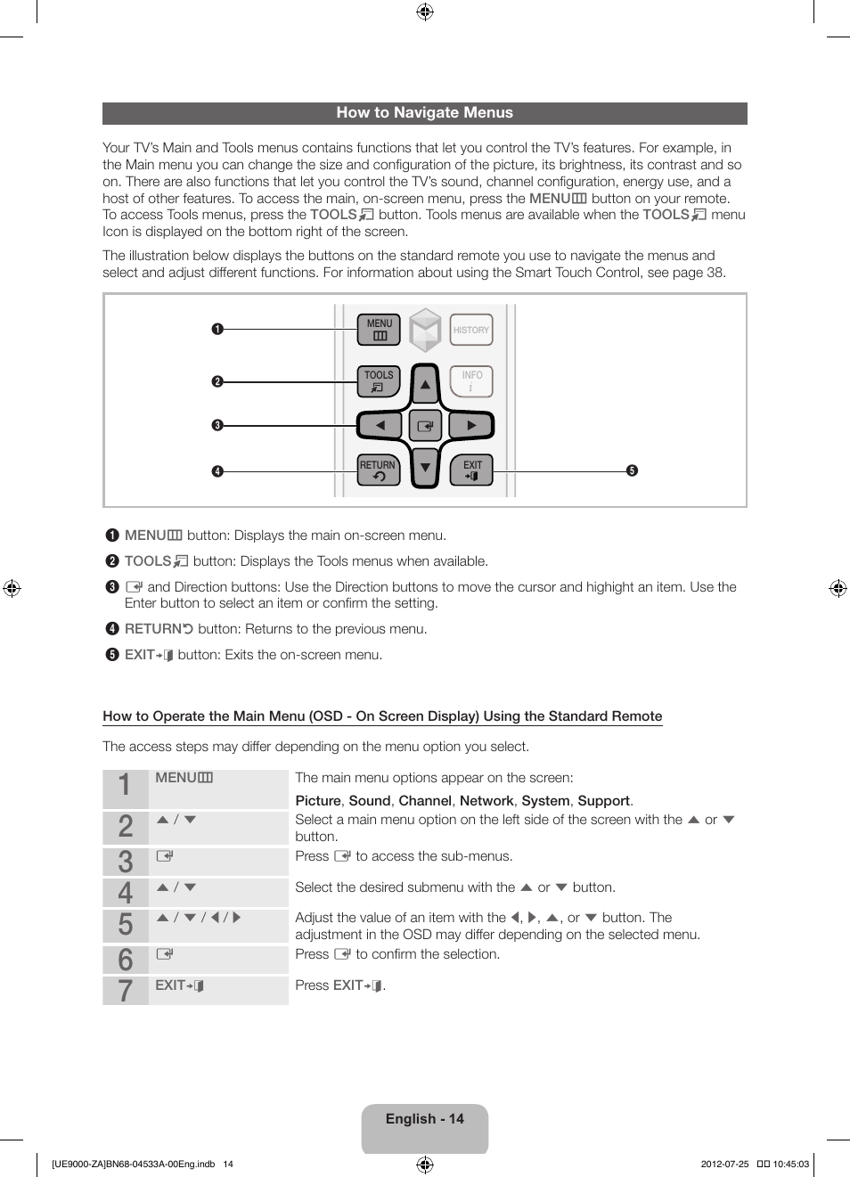 Samsung UN75ES9000FXZA User Manual | Page 14 / 62