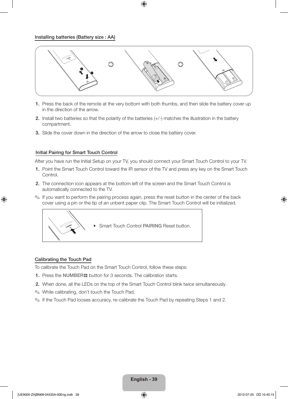 Samsung UN75ES9000FXZA User Manual | Page 39 / 62