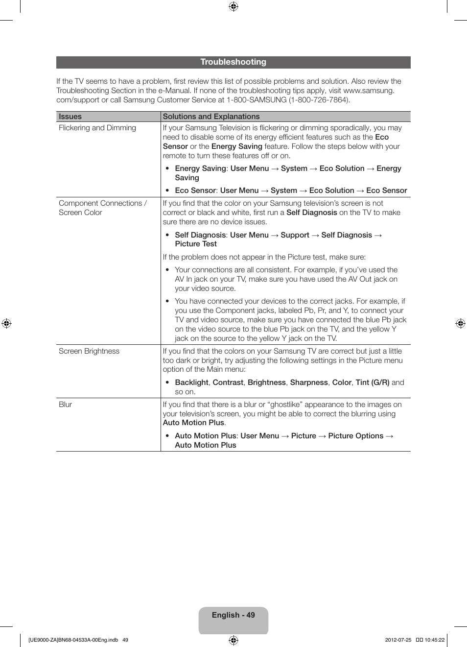 Samsung UN75ES9000FXZA User Manual | Page 49 / 62