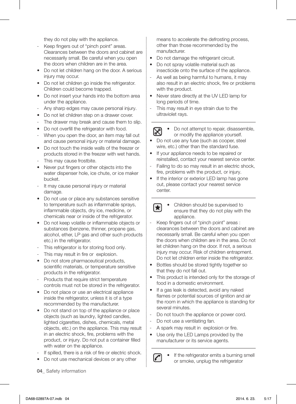 Samsung RF24FSEDBSR-AA User Manual | Page 4 / 108