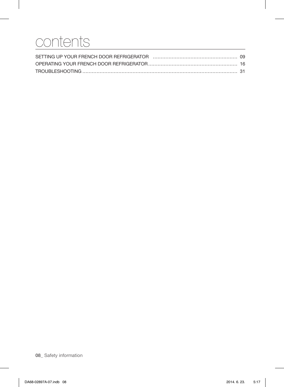 Samsung RF24FSEDBSR-AA User Manual | Page 8 / 108