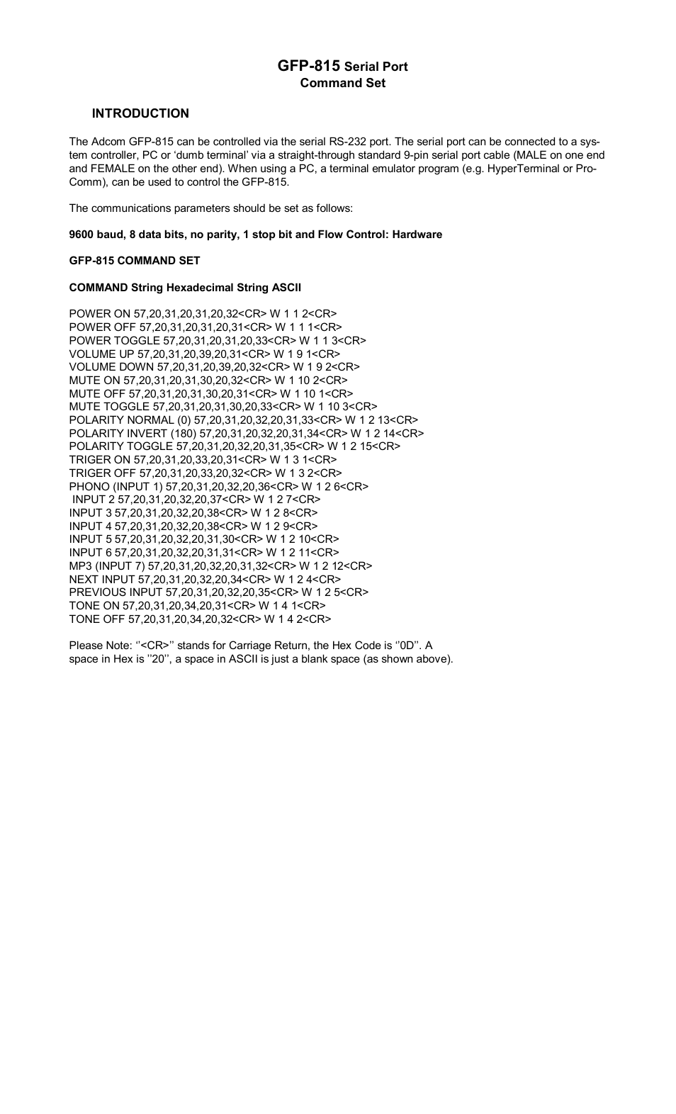 Gfp-815 | Adcom GFP-815 User Manual | Page 10 / 11