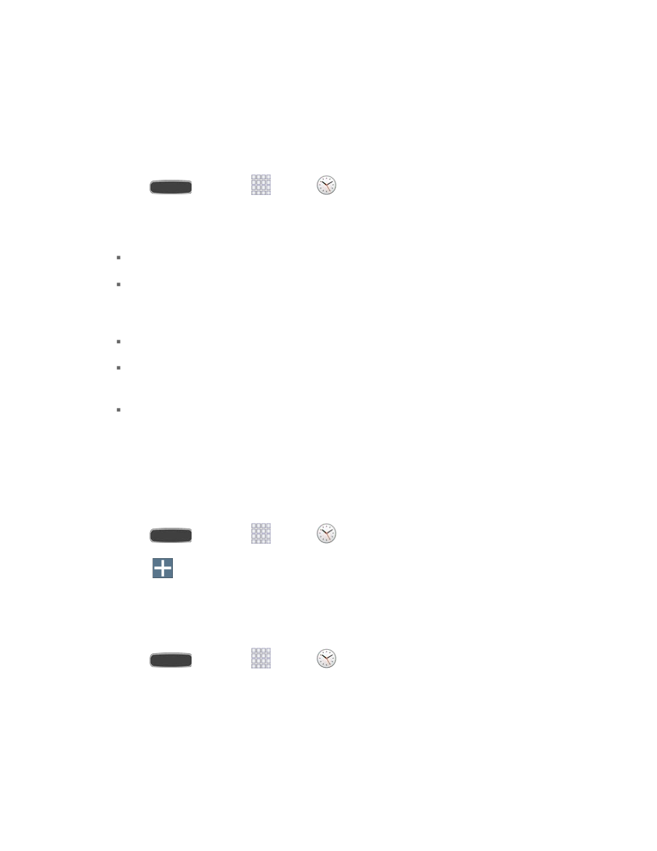 Clock, Alarm | Samsung SPH-L600ZKASPR User Manual | Page 106 / 159
