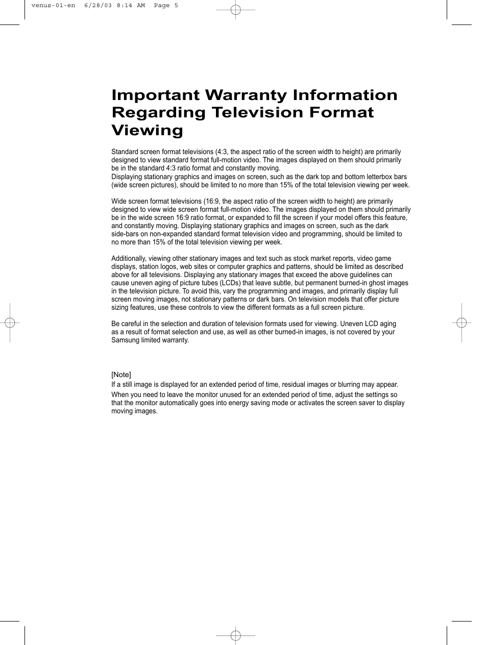 Samsung LTN325WX-XAA User Manual | Page 6 / 82