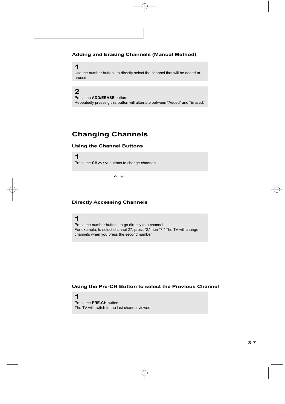 Changing channels | Samsung LTM225WX-XAA User Manual | Page 29 / 72