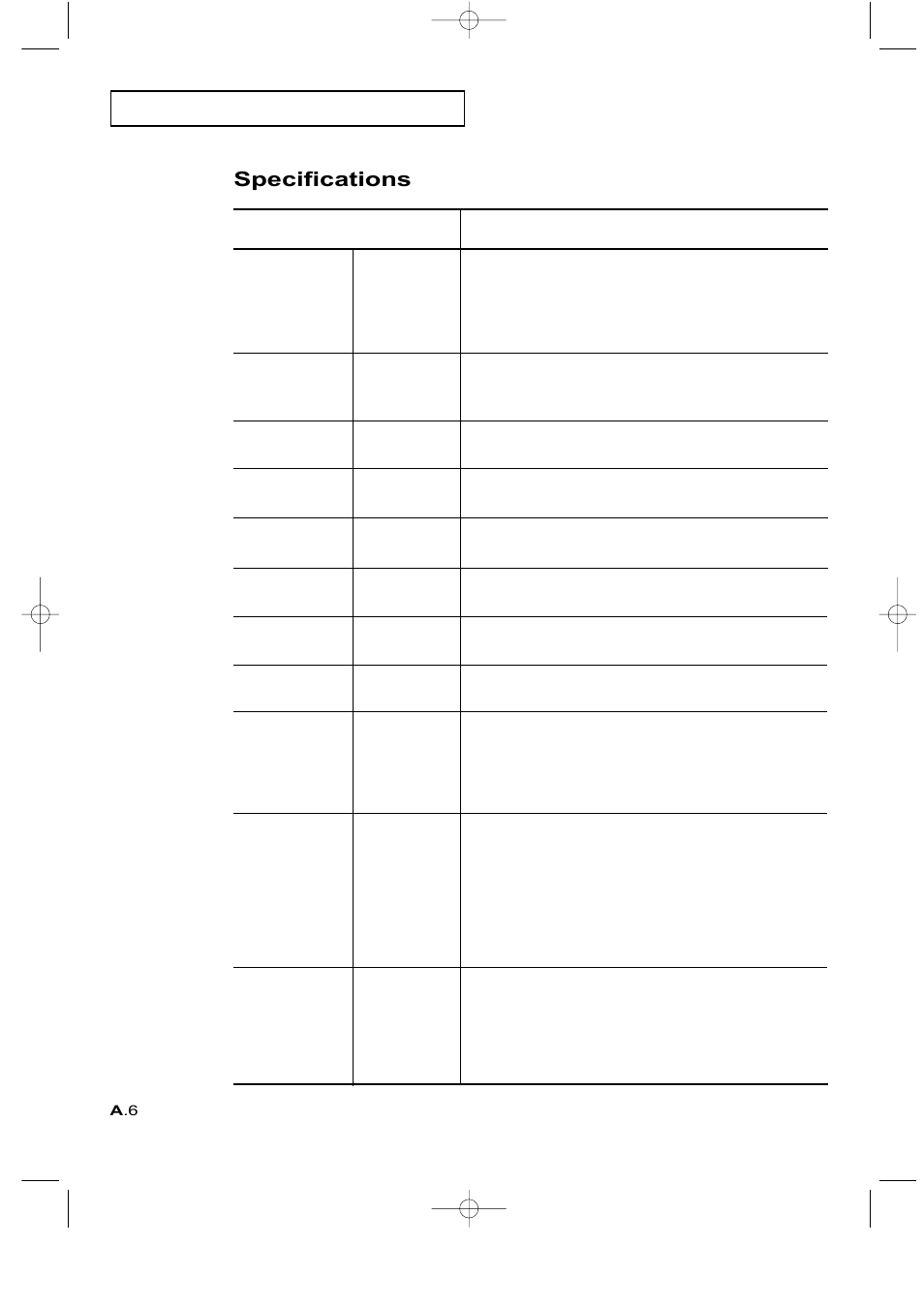 Specifications | Samsung LTM225WX-XAA User Manual | Page 72 / 72