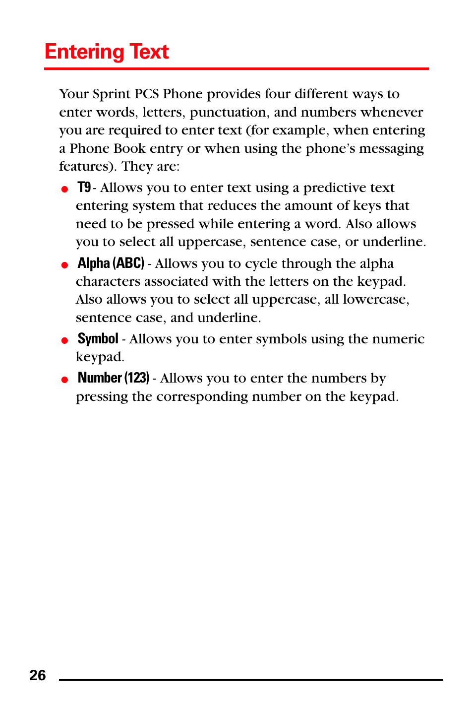 Entering text | Samsung SPH-I600MSSXAR User Manual | Page 34 / 76