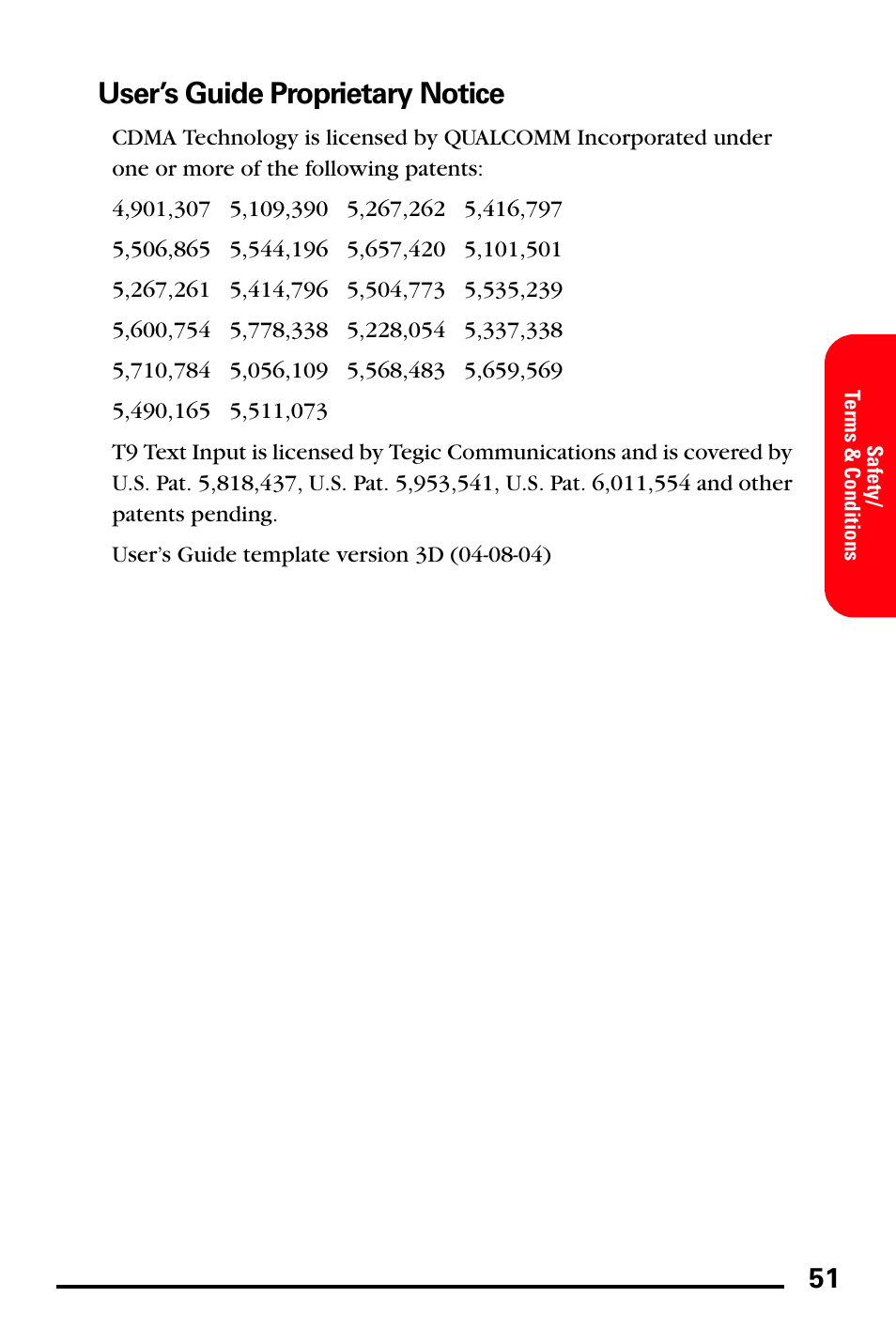 User’s guide proprietary notice | Samsung SPH-I600MSSXAR User Manual | Page 59 / 76