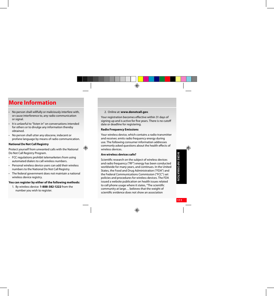 More information | Samsung SCH-I920DAAVZW User Manual | Page 111 / 122