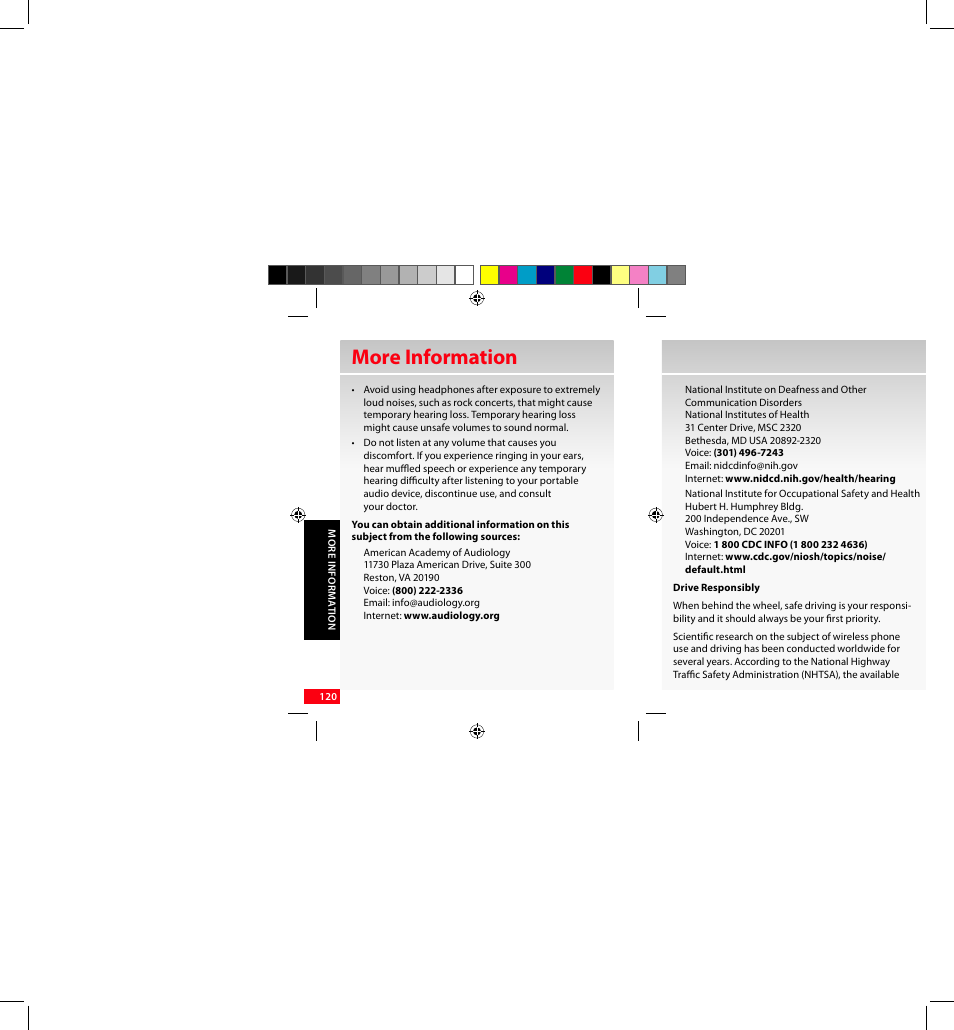 More information | Samsung SCH-I920DAAVZW User Manual | Page 120 / 122