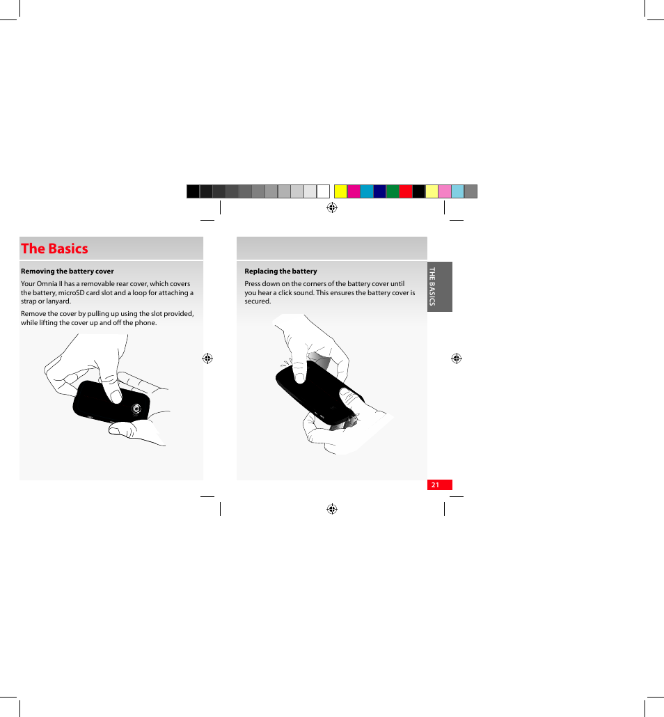 The basics | Samsung SCH-I920DAAVZW User Manual | Page 21 / 122
