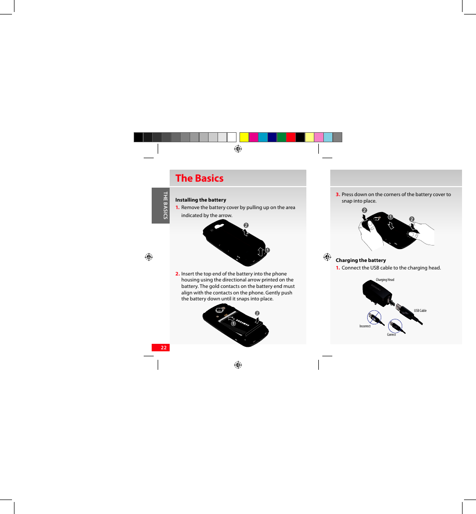 The basics | Samsung SCH-I920DAAVZW User Manual | Page 22 / 122