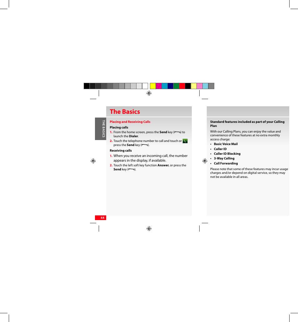 The basics | Samsung SCH-I920DAAVZW User Manual | Page 44 / 122