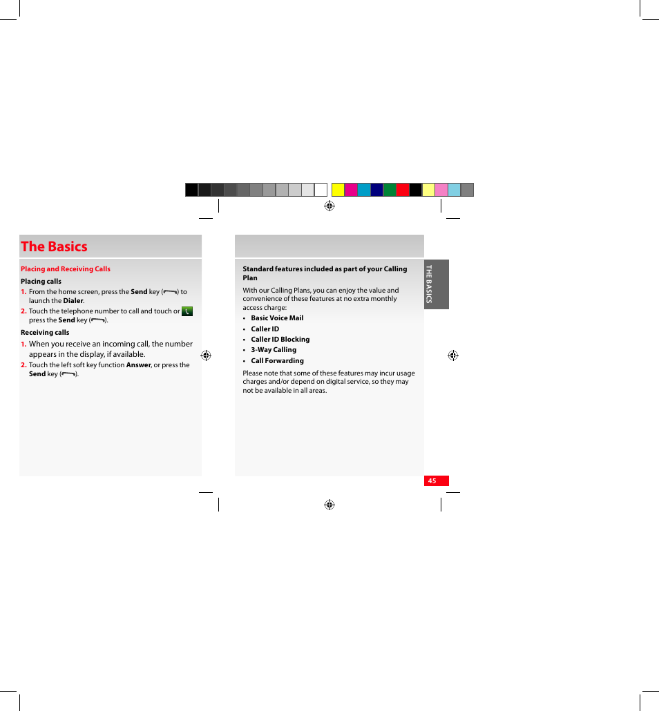 The basics | Samsung SCH-I920DAAVZW User Manual | Page 45 / 122