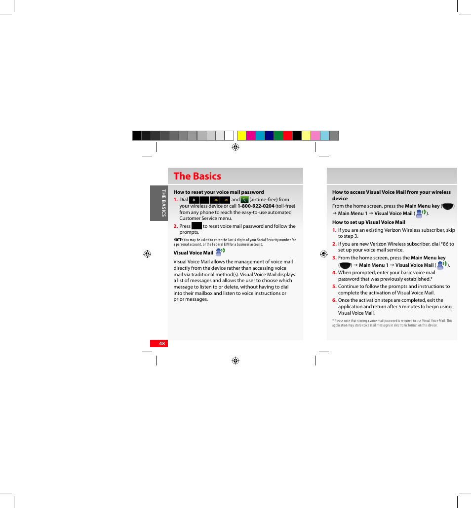 The basics | Samsung SCH-I920DAAVZW User Manual | Page 48 / 122