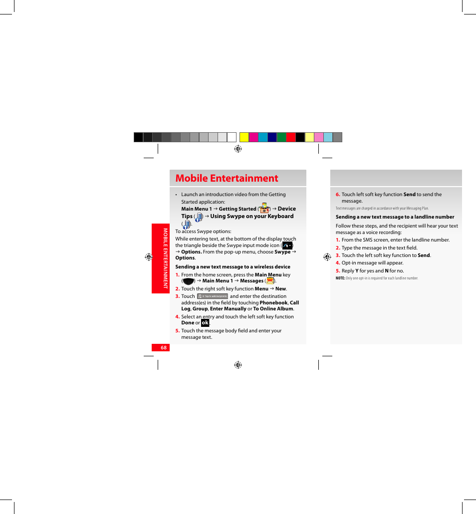 Mobile entertainment | Samsung SCH-I920DAAVZW User Manual | Page 68 / 122