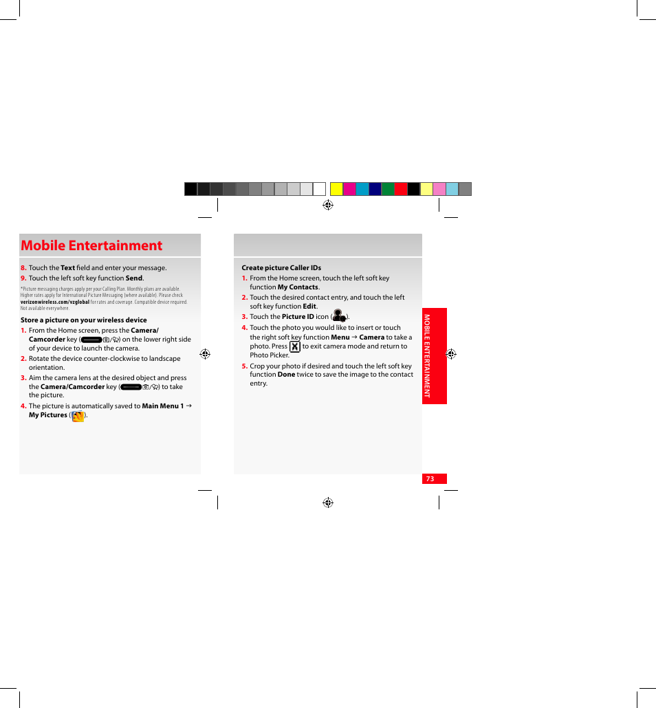 Mobile entertainment | Samsung SCH-I920DAAVZW User Manual | Page 73 / 122