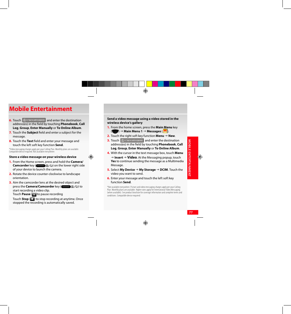 Mobile entertainment | Samsung SCH-I920DAAVZW User Manual | Page 77 / 122