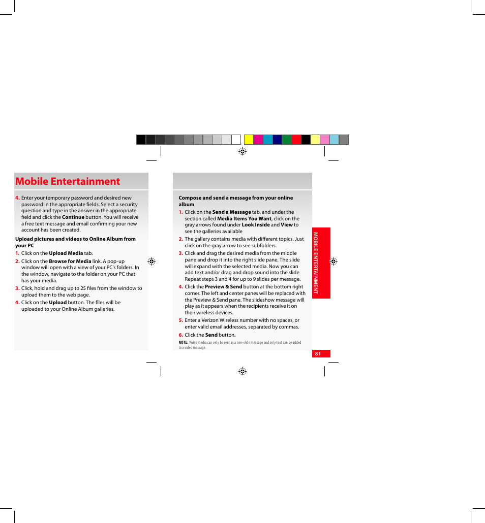 Mobile entertainment | Samsung SCH-I920DAAVZW User Manual | Page 81 / 122