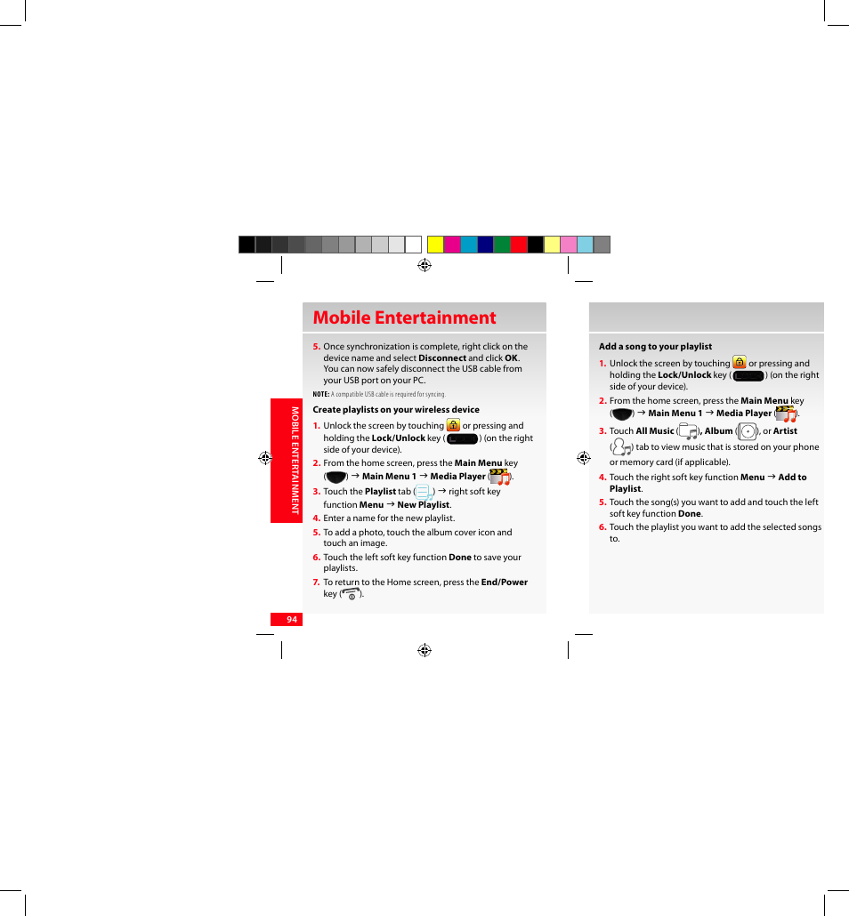 Mobile entertainment | Samsung SCH-I920DAAVZW User Manual | Page 94 / 122