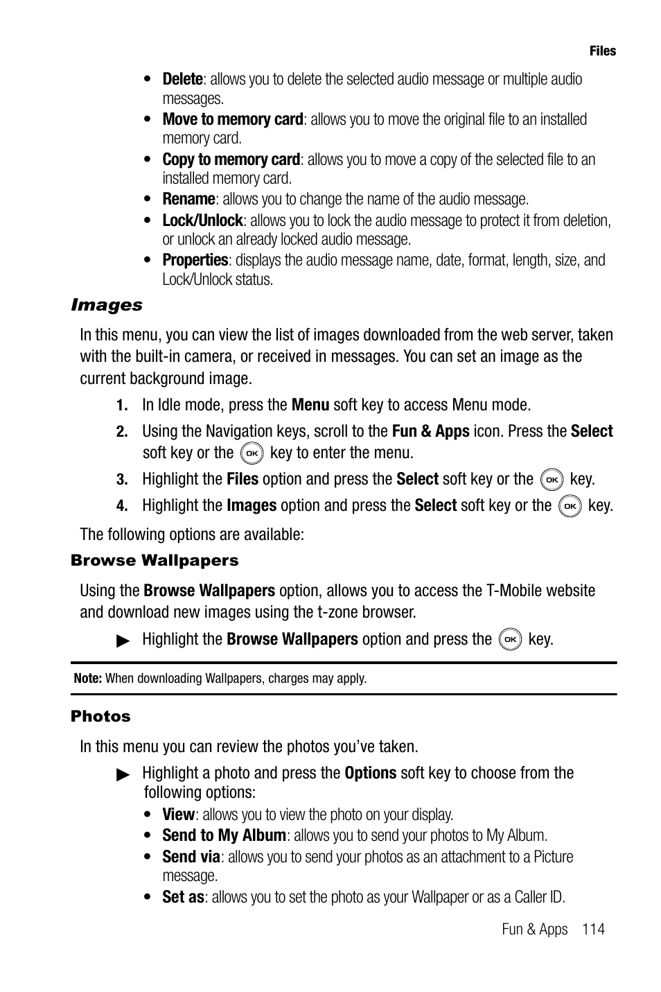 Images | Samsung SGH-T739TSATMB User Manual | Page 117 / 195
