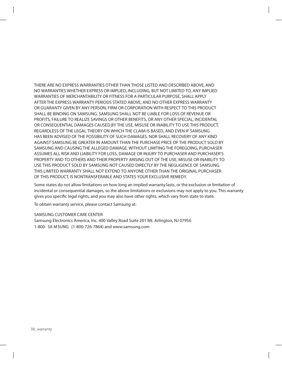 Samsung RF263AERS-XAA User Manual | Page 38 / 80