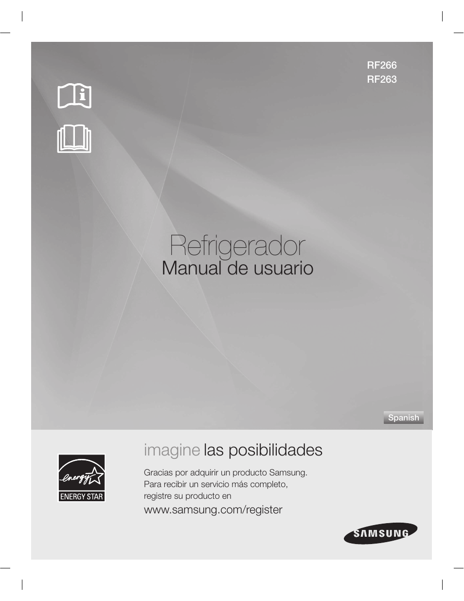 Refrigerador, Manual de usuario, Imagine las posibilidades | Samsung RF263AERS-XAA User Manual | Page 41 / 80