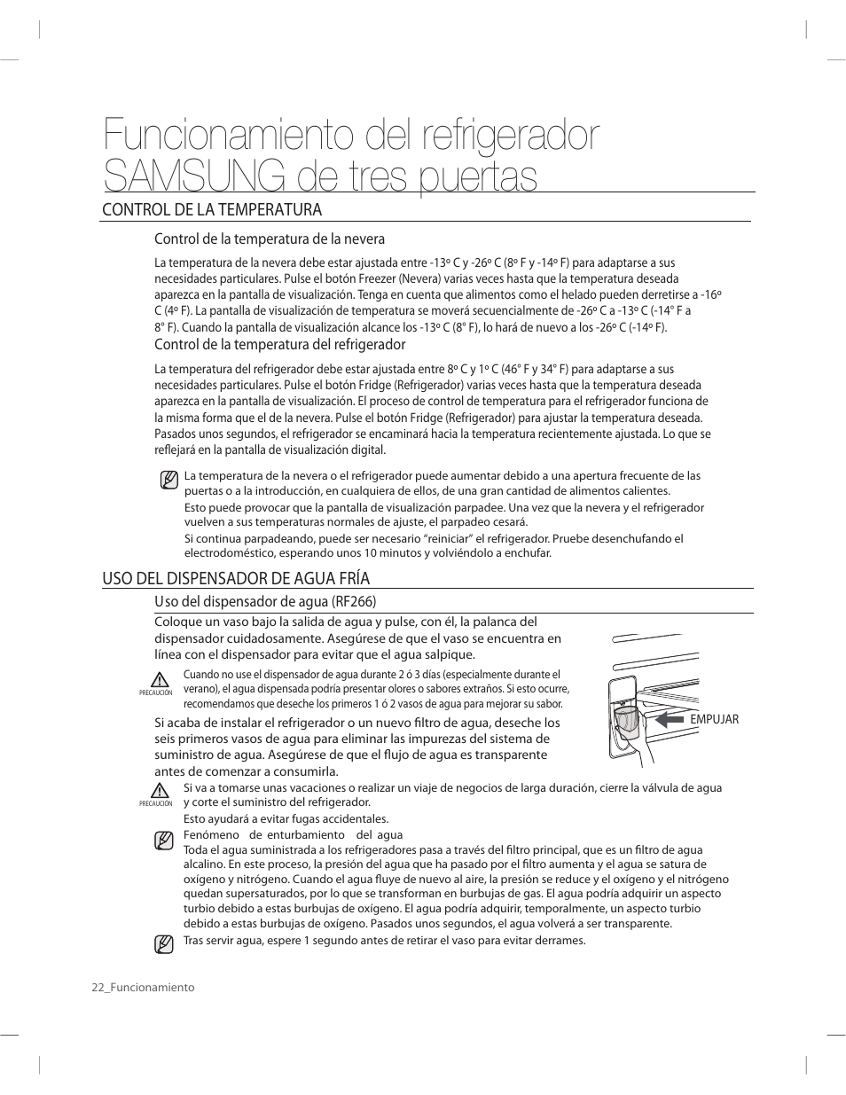 Samsung RF263AERS-XAA User Manual | Page 62 / 80