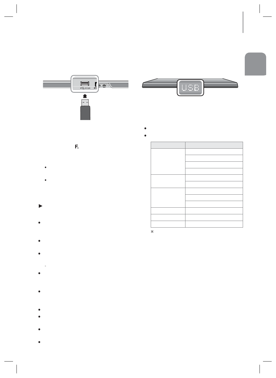 Before you connect a usb device | Samsung HW-H600-ZA User Manual | Page 19 / 24