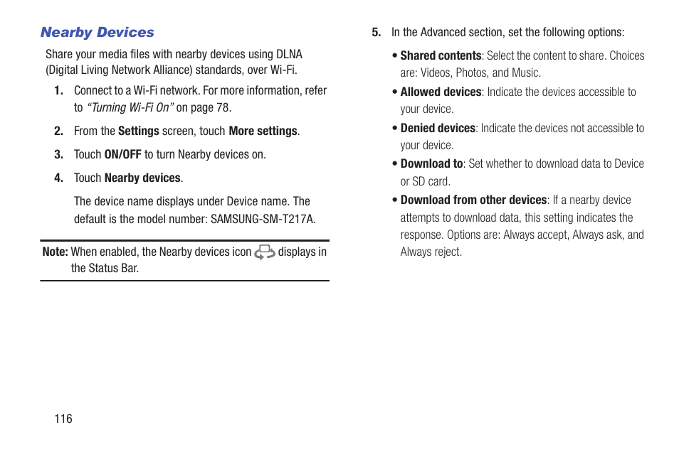 Samsung SM-T217AZKAATT User Manual | Page 122 / 158