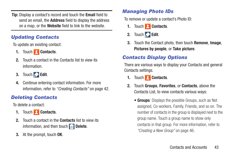 Samsung SM-T217AZKAATT User Manual | Page 49 / 158