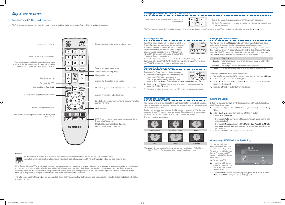 Step 6 | Samsung PN59D530A3FXZA User Manual | Page 2 / 2