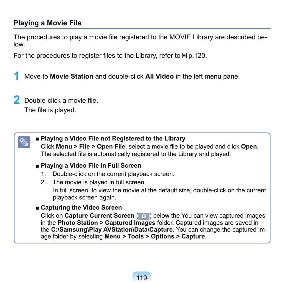Samsung NP-Q1-V000-SEA User Manual | Page 119 / 204