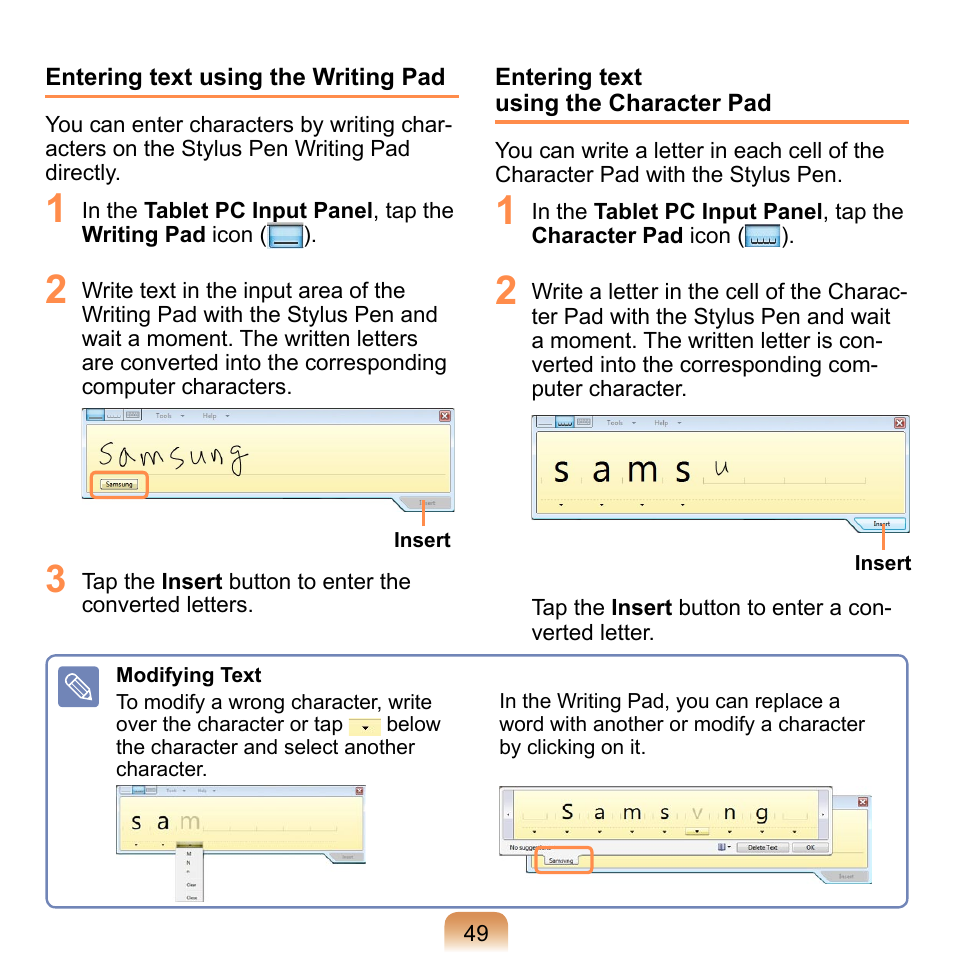Samsung NP-Q1-V000-SEA User Manual | Page 49 / 204