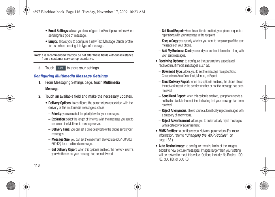 Samsung SGH-A897ZKAATT User Manual | Page 120 / 202