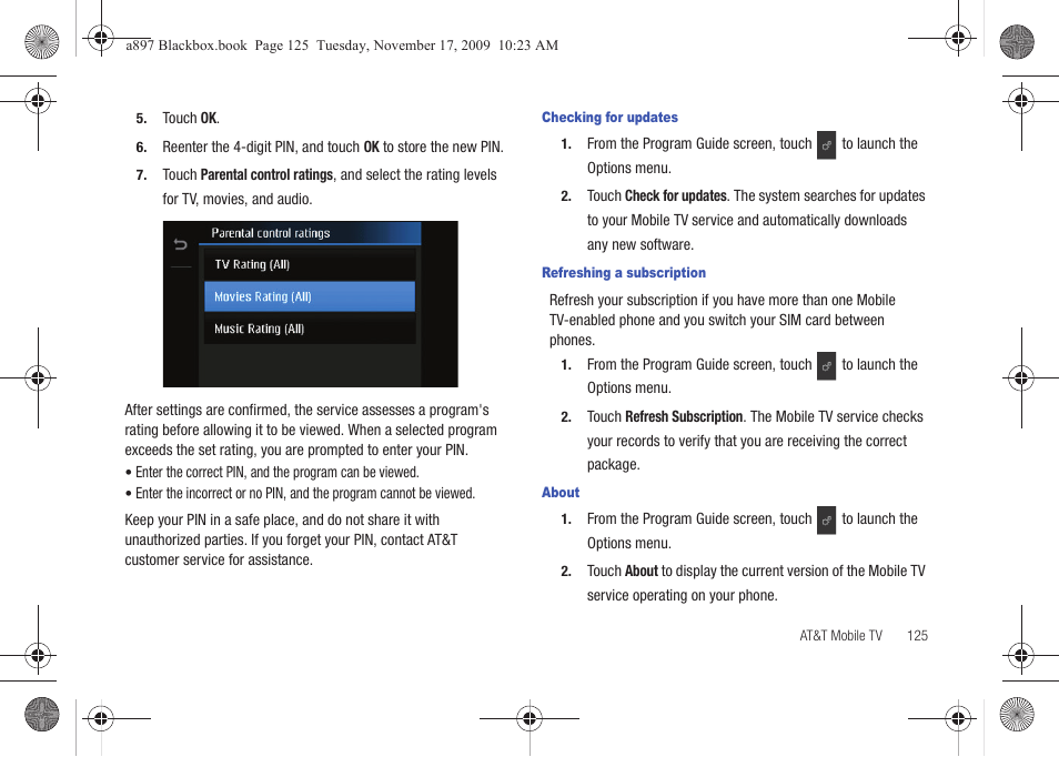 Samsung SGH-A897ZKAATT User Manual | Page 129 / 202