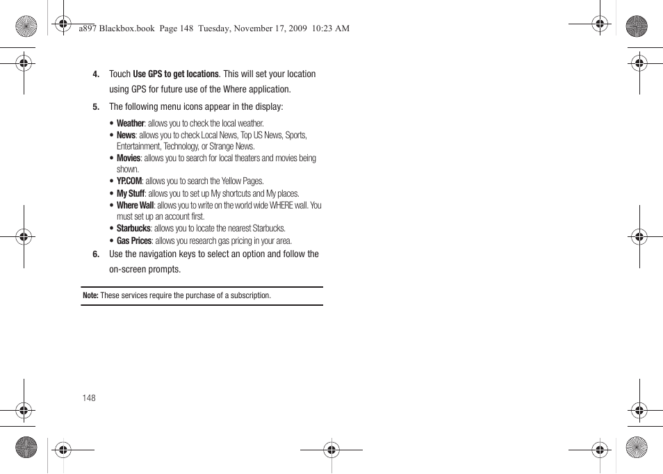 Samsung SGH-A897ZKAATT User Manual | Page 152 / 202