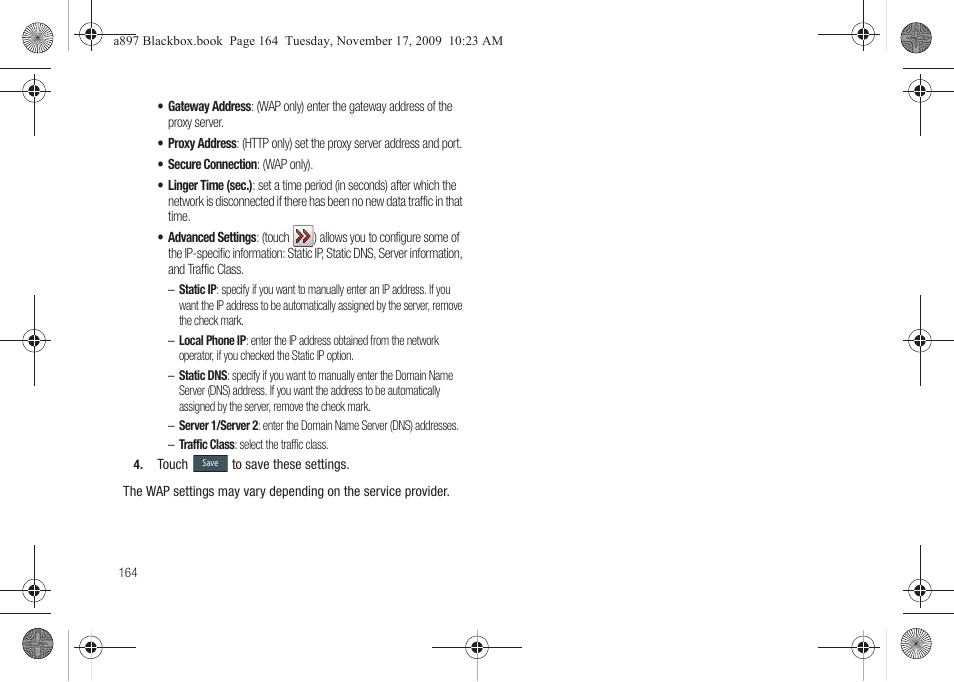 Samsung SGH-A897ZKAATT User Manual | Page 168 / 202