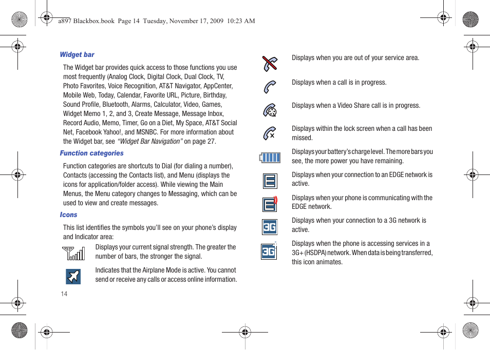 Samsung SGH-A897ZKAATT User Manual | Page 18 / 202