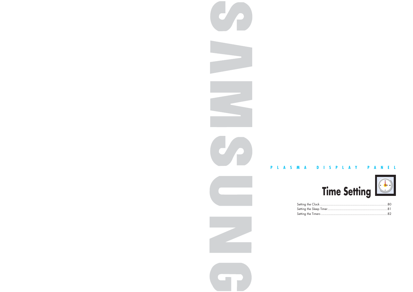 Time setting | Samsung HPN4239X-XAC User Manual | Page 40 / 52