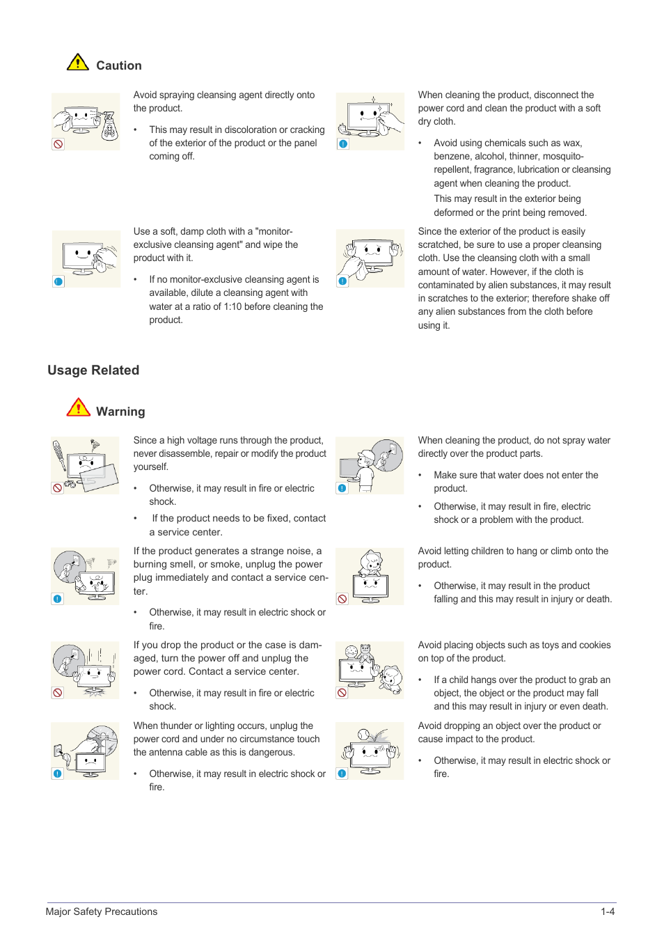 Usage related | Samsung LS27A550HS-ZA User Manual | Page 9 / 58