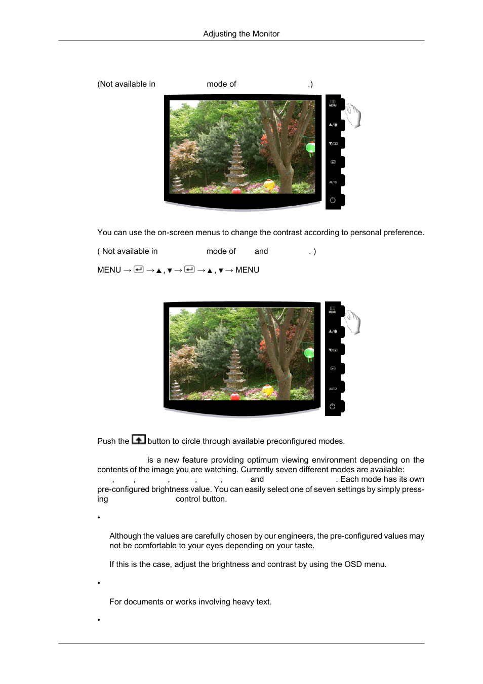Contrast, Magicbright | Samsung LS20CMYKF-ZM User Manual | Page 33 / 89
