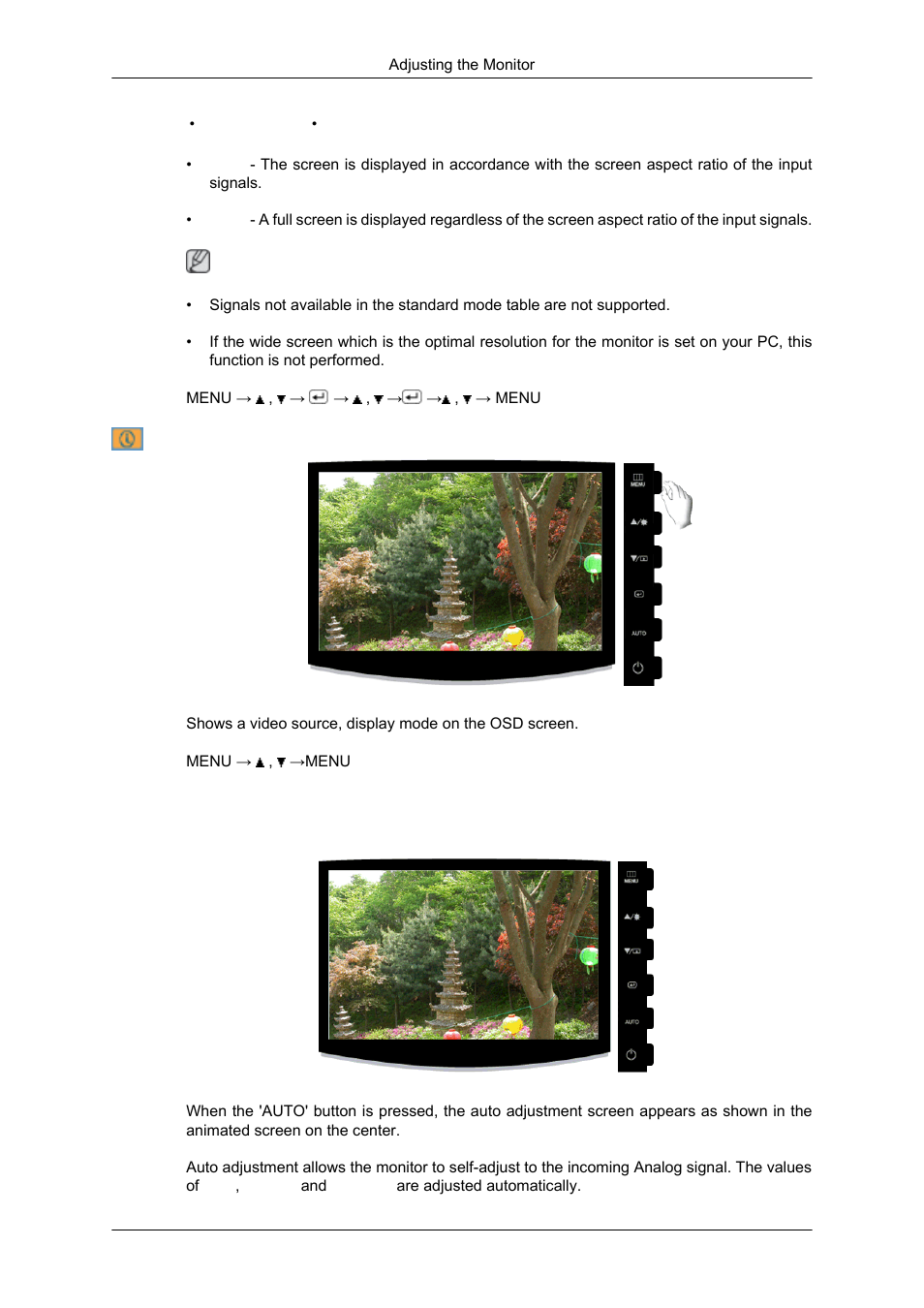 Information, 2233sn} direct functions, Auto | Samsung LS20CMYKF-ZM User Manual | Page 42 / 89